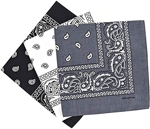Bismaadh Soft Cotton Head & Face Cover Mask Bandana Multipurpose  Pack Of 3