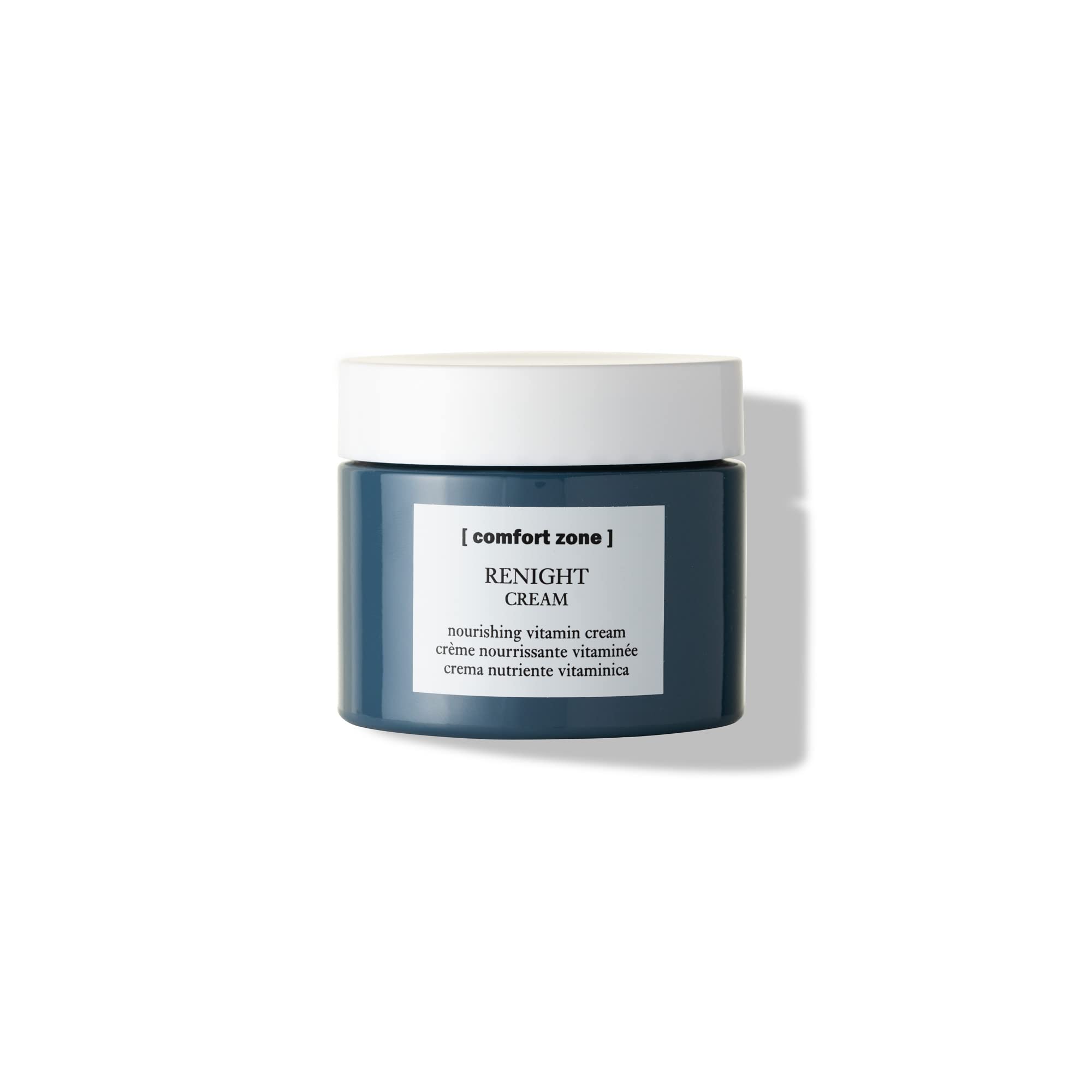 [ comfort zone ] Renight Cream Complete Silicone-Free Restorative Night Cream for All Skin Types with Hyaluronic Acid Vitamin E,