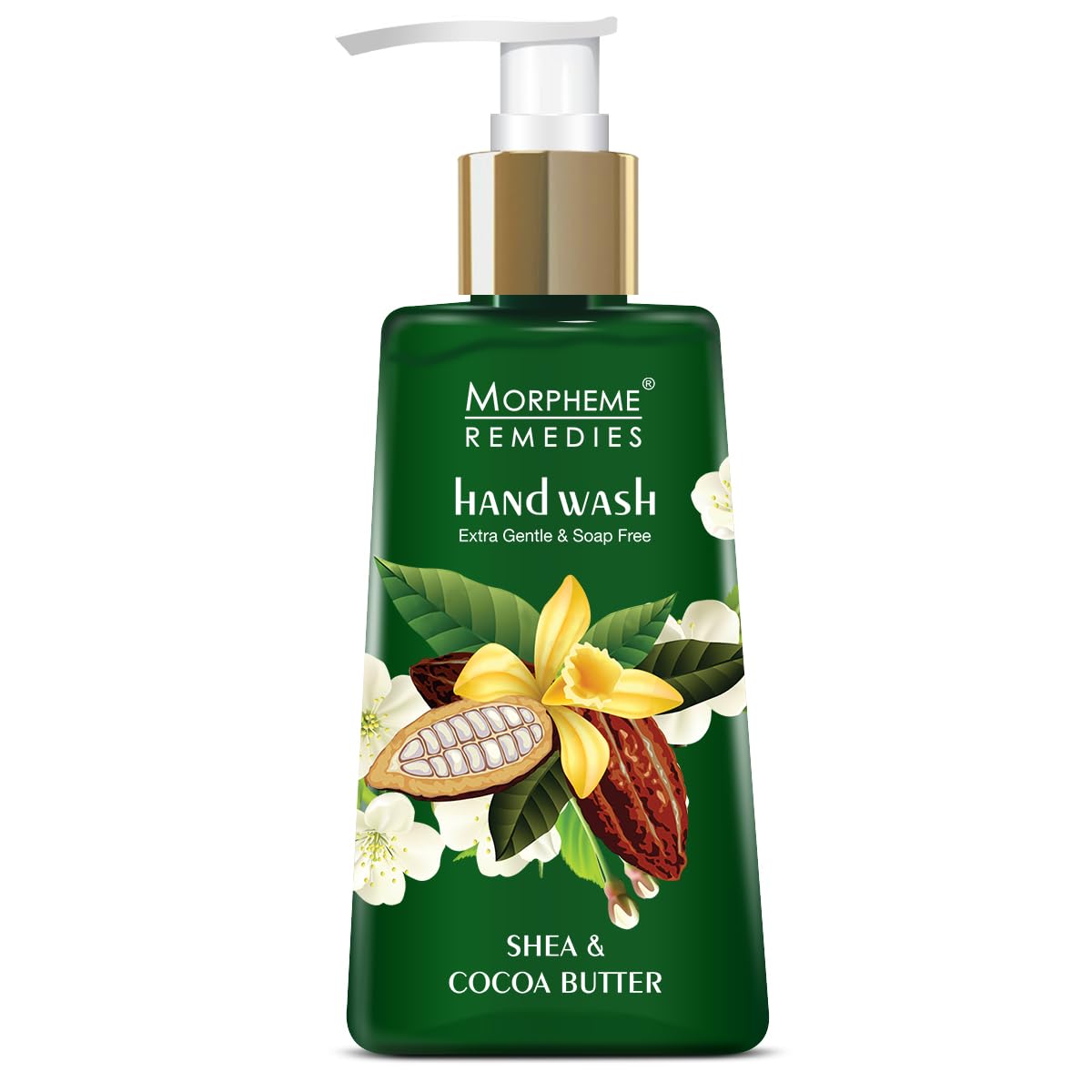 Morpheme Remedies Hand Wash Shea & Cocoa Butter, Anti Bacterial  Soap Free Hand Wash, 250 Ml