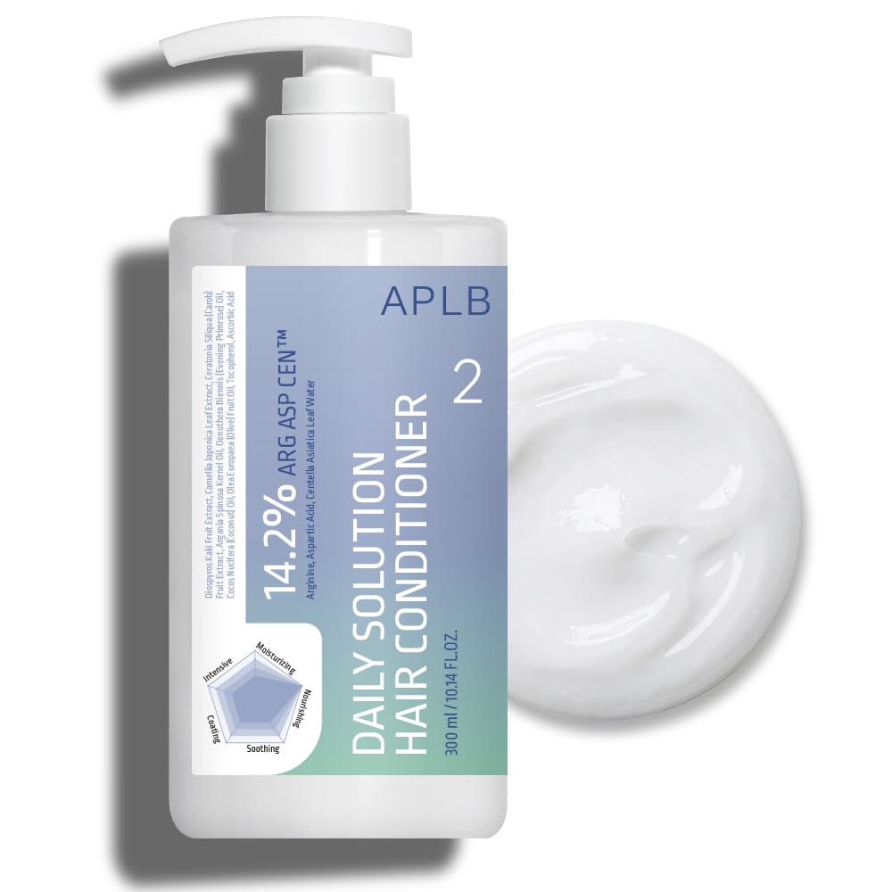 APLB Daily Solution Hair Conditioner | ARG ASP CEN 14.2% 10.14 FL.OZ. / Korean Hair Conditioner, Dry Scalp & Hair, Moisturizing,