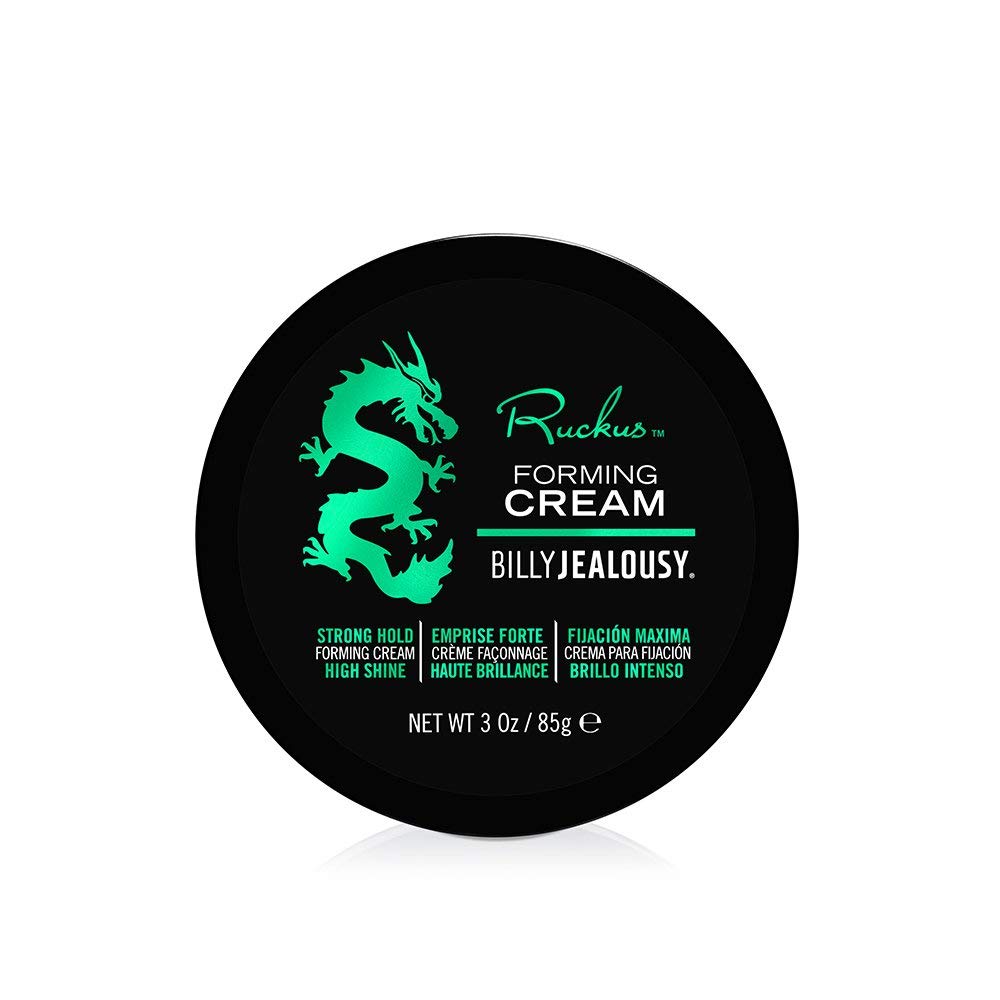 Billy Jealousy Ruckus Hair Forming Cream, Men'S Styling Hair Cream For Strong Hold And High Shine, 3 Oz.