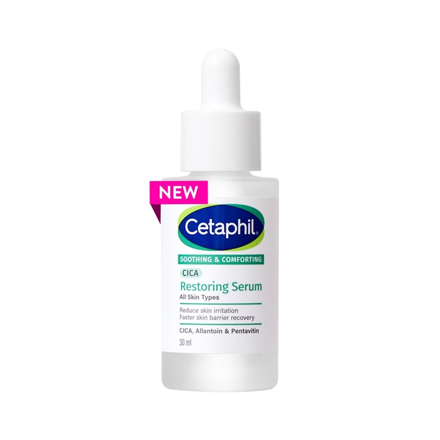 Cetaphil Cica Restoring Serum 30Ml | 75% Faster Skin Barrier Recovery In 3 Days | Soothes Sensitive Skin | Improves Tone & Dulln