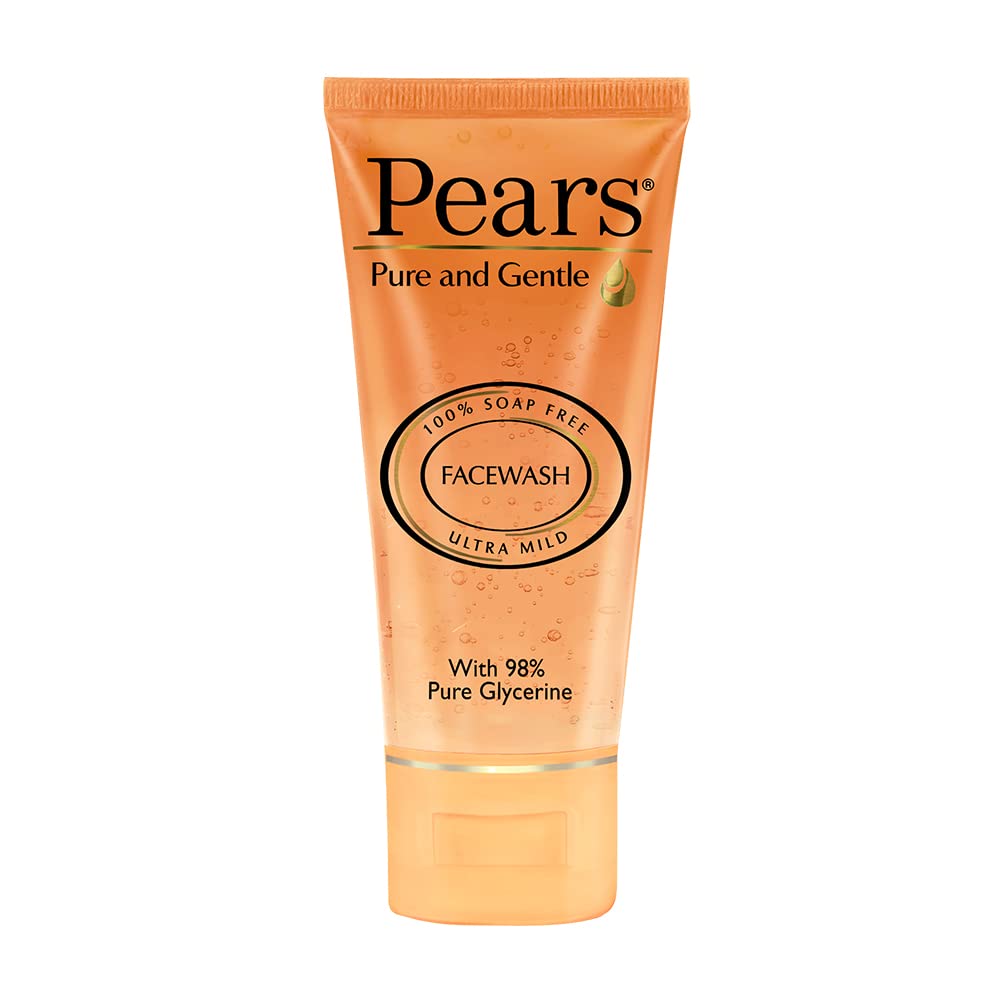 Pears Pure And Gentle Daily Cleansing Facewash|| Mild Cleanser With Glycerine|| Balances Ph|| 100% Soap Free|| 150 G