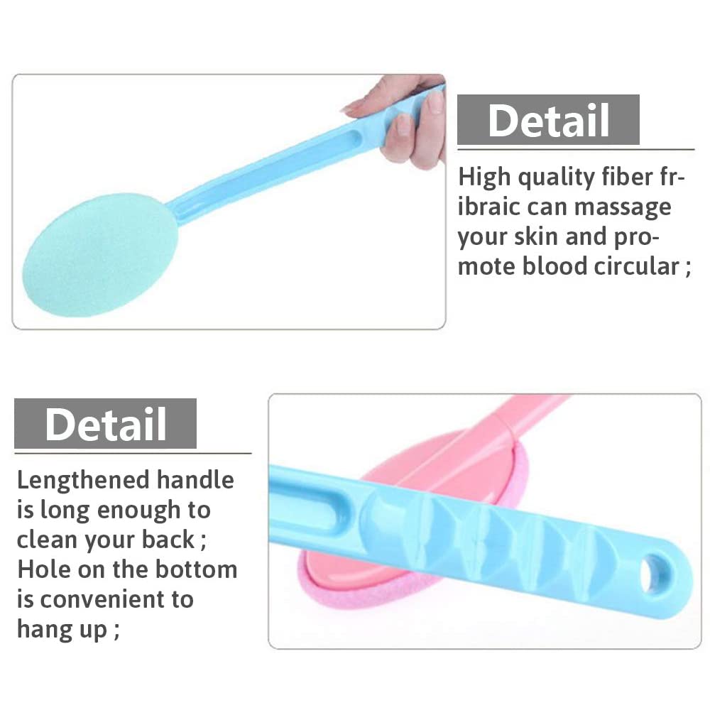 2 PCS Body Lotion Applicator Back Washer for Shower, Eyxformula Long Handle Self Tanning Back Applicator Back Lotion Applicators