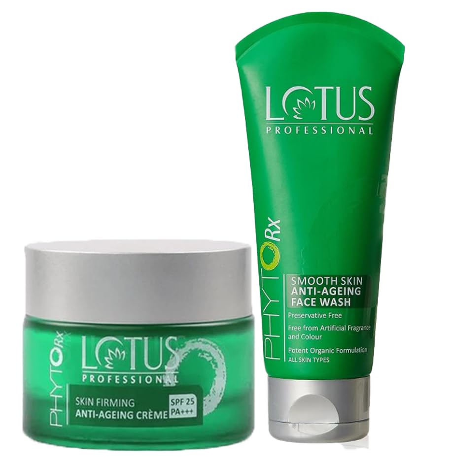 Lotus Professional Phytorx Smooth Skin AntiAgeing Face Wash 80G + Phytorx Spf 25 Anti Ageing Face Cream 50G