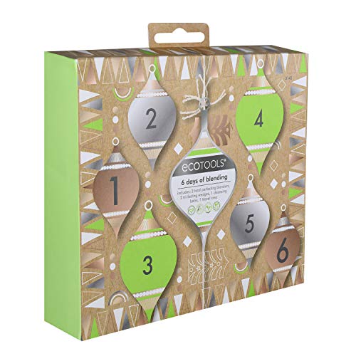 Ecotools Beauty Makeup Sponge Set, 4 Blenders, With Sponge And Brush Cleaner, Includes Travel Accessory Case