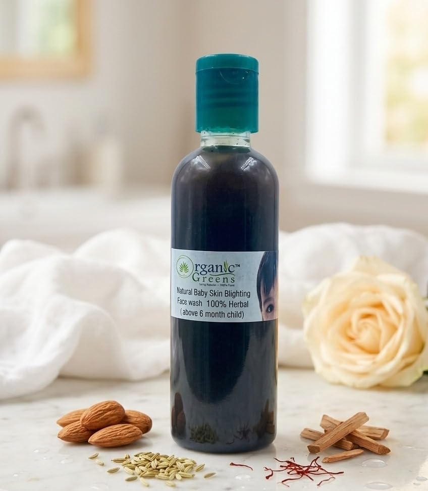 Organic Greens Baby Face Wash | Natural Skin Cleanser | 100Ml