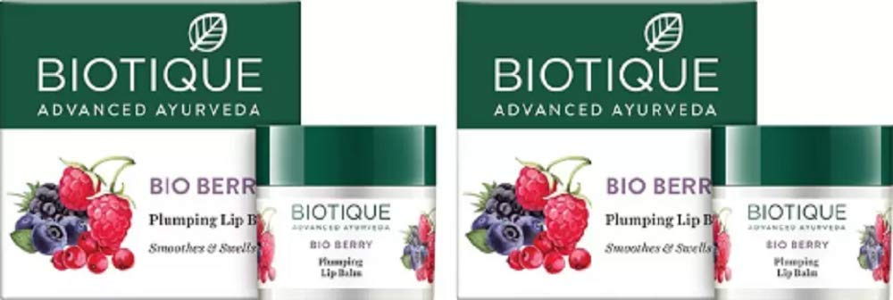 Biotique Bio Berry Plumping Lip Balm (Pack Of 2) Berry (Pack Of: 2, 24 G)