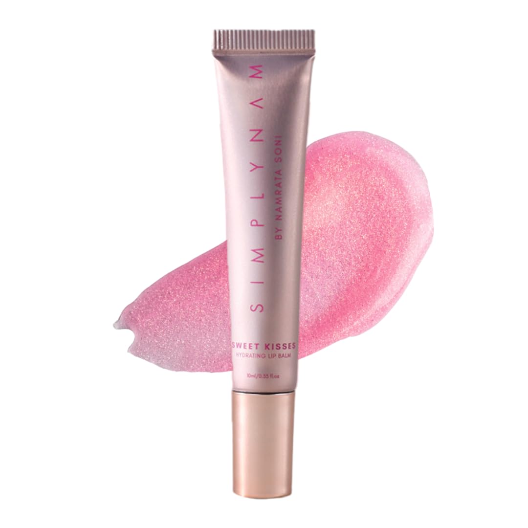 Simplynam Sweet Kisses Hydrating Lip Balm | Vegan Hydrating Lip Butter | With Jojoba Oil And Peptides | 3In1 Formula For Long 