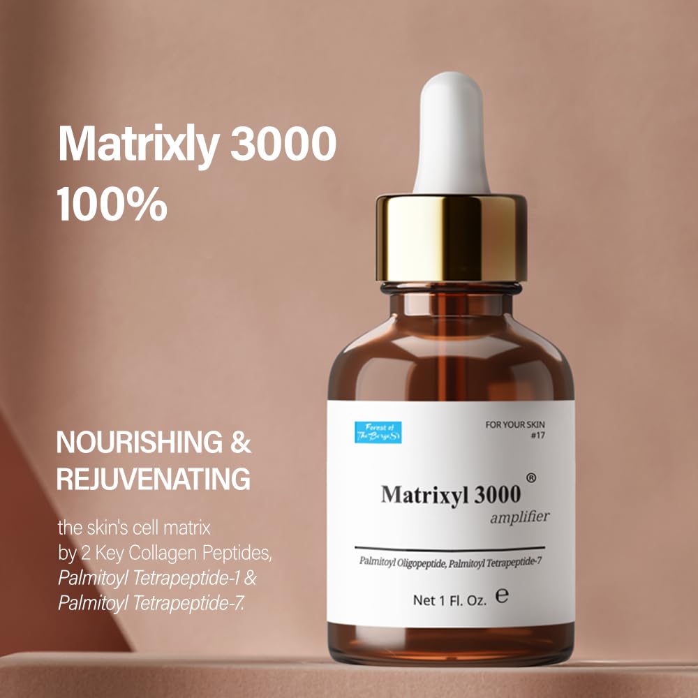 Forest of the Borges's Matrixyl 3000 Amplifier Serum 1.0 fl. oz. cosmetic ingredients for face, neck and skin, wrinkle