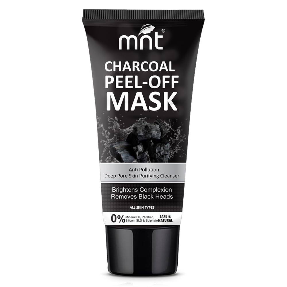 Mnt Charcoal Peel Off Mask For Women & Men | Removes Blackheads & Whiteheads | Deep Cleansing Charcoal Peel Off Mask For Oily Sk