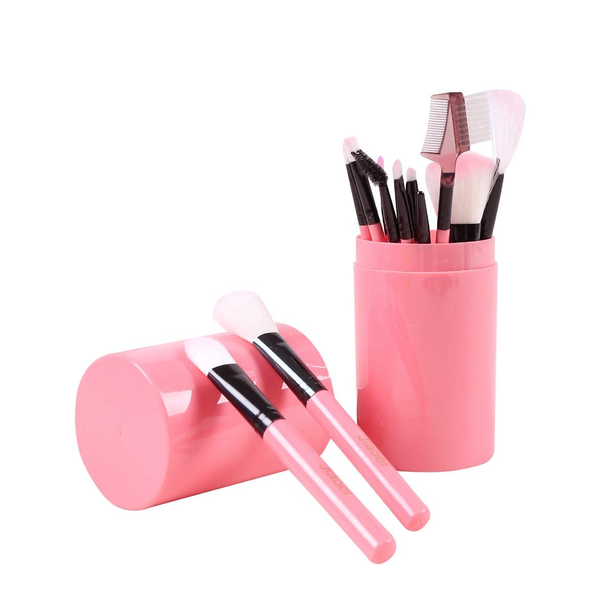 Datnasayad Professional Makeup Cosmetic Foundation Brush Set (Pink)  Pack Of 12