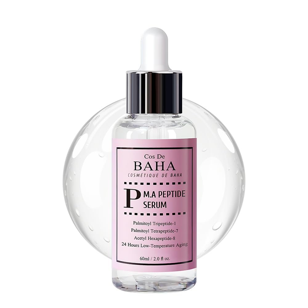 Peptide Complex Facial Serum with Matrixyl 3000 & Argireline for Face/Neck - Deep Wrinkles, Heals and Repairs Skin for Face, 2 F