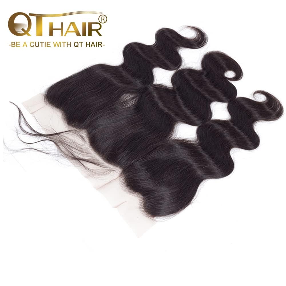 Qthair 12A Grade Brazilian Virgin Body Wave Hair Hair Bundle/Closure/Frontal 100% Unprocessed Brazilian Body Wave Human Hair Ext