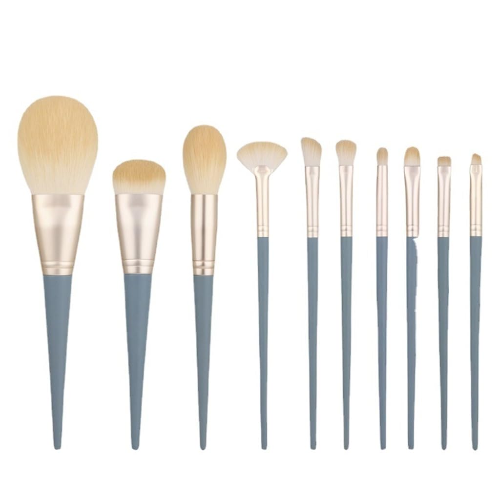 TEOYETTSF 10pcs Bridge Makeup Brush Set Loose Powder Brush Eyeshadow Brush Foundation Brush Soft Hair