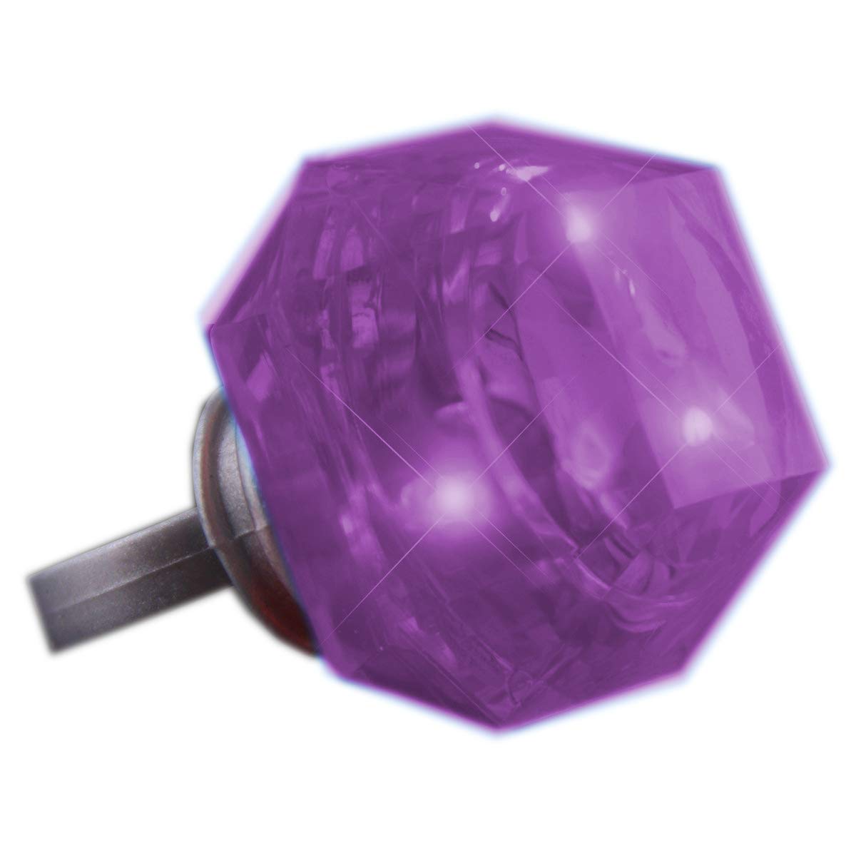 Blinkee Huge Gem Ring Purple Diamond for Parties, Fundraisers, and Special Occasions