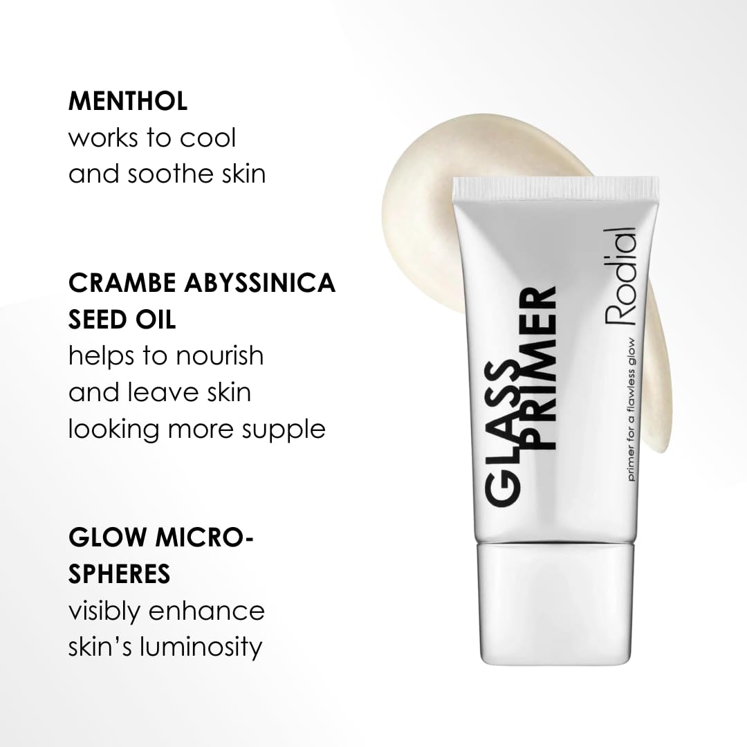 Rodial Glass Primer 30ml, Ultra-Hydrating Makeup Primer to Diminish the Look of Pores, Wrinkles and Lines, Radiant, Glass-Skin E