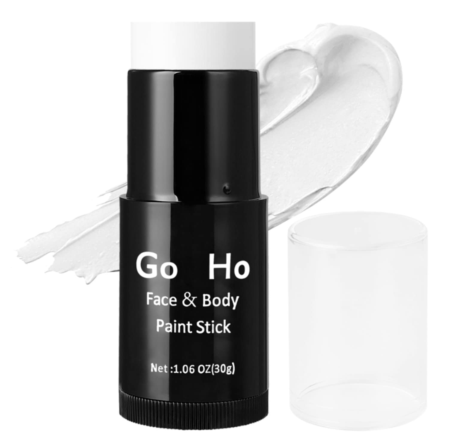 Go Ho Cream-Blendable Clown White Face Paint Stick,Full-Coverage Waterproof White Body Paint For Halloween Cosplay Jokester Zomb