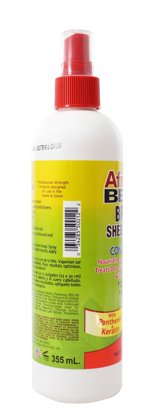 Africa'S Best Braid Sheen Spray With Conditioner, 12 Ounce, Green, 1-102-12-1243-01