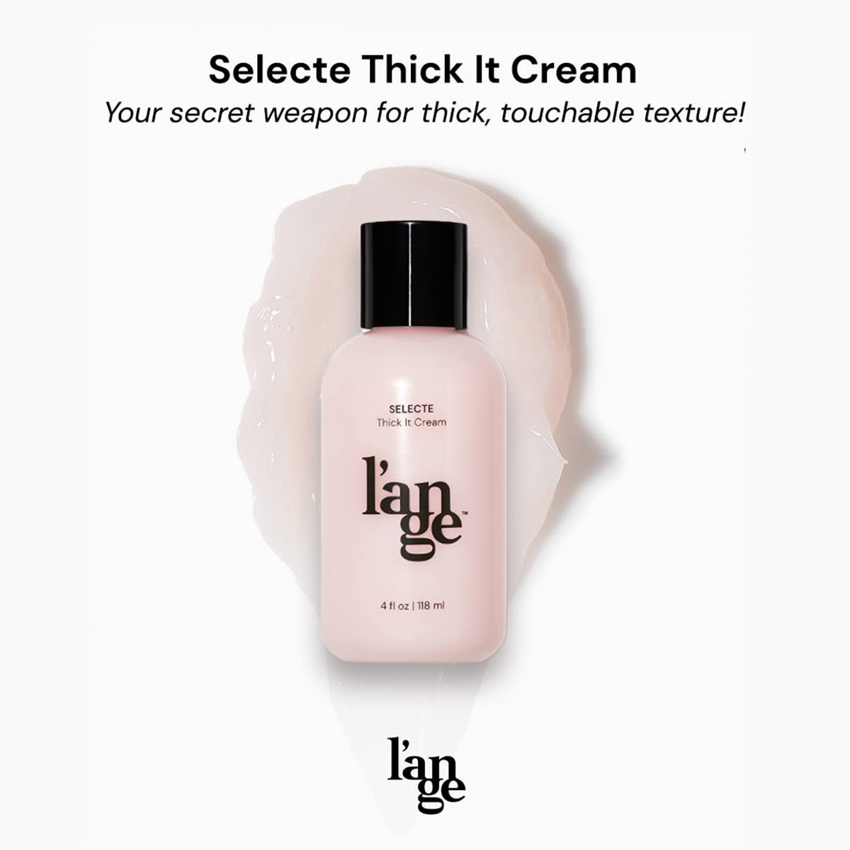 L'Ange Hair Selecte Thick It Cream | Lightweight Styling Cream For Thickness And Volume | Helps Add Texture, Body, And Definitio