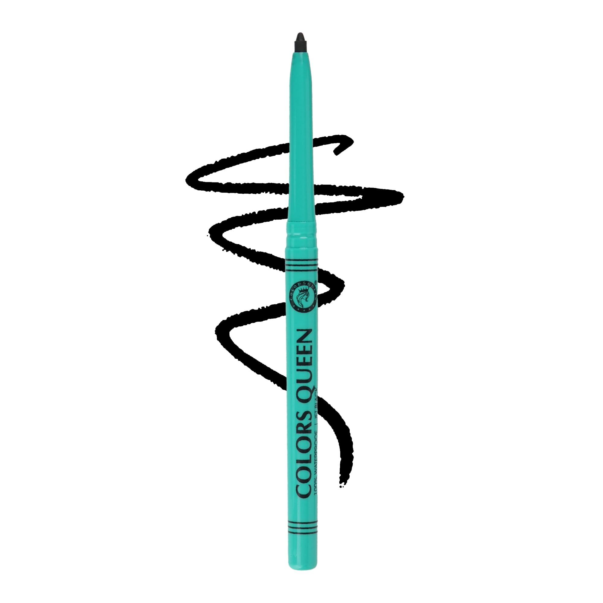 Colors Queen Bold Eyes Auto Kohl Kajal  Black, 0.35G | 36 Hours Long Lasting With Smooth One Swipe Application | TransferProof