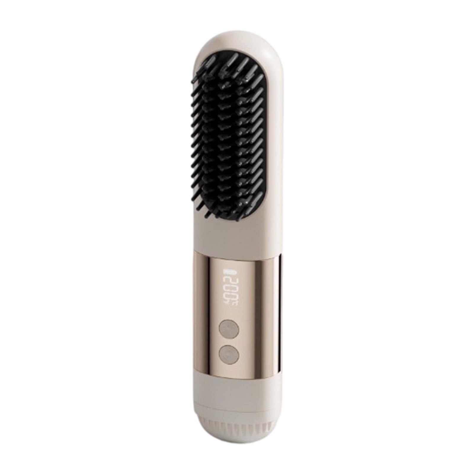 Hair Straightening Comb USB Rechargeable 5 Temperature Levels LED Screen for Short Hair Cordless Styling Brush Rechargeable