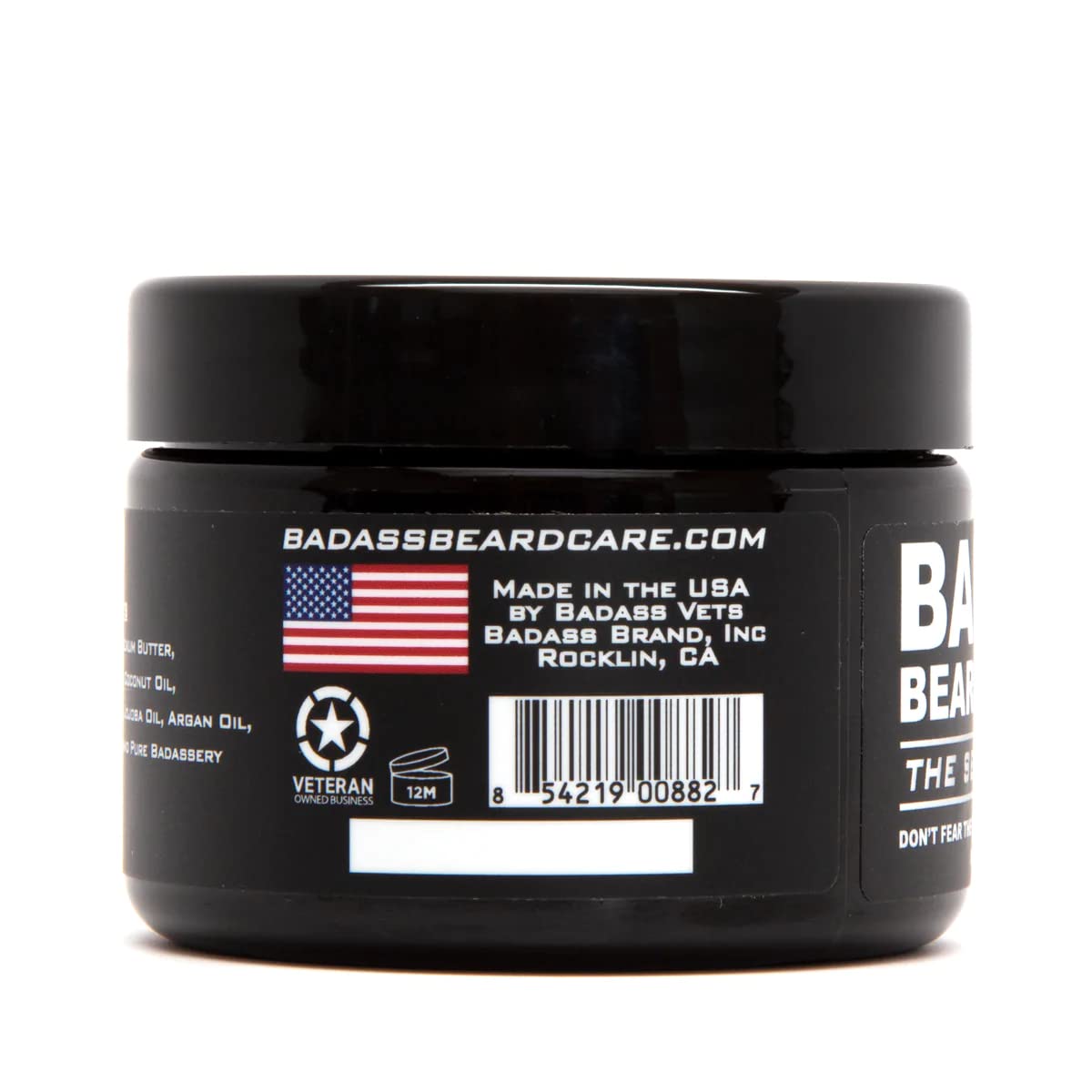 Badass Beard Care Beard Butter For Men - The Secret Agent, 3 Oz - Made Of Natural Ingrediens For Healthy, Soften And Itchness Fr