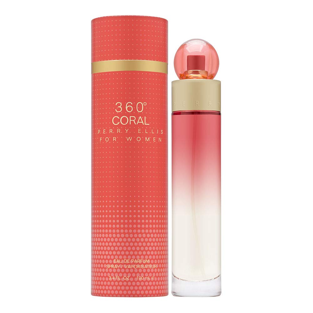Perry Ellis 360 Coral By Perry Ellis, 3.4 Oz Eau De Parfum Spray For Women