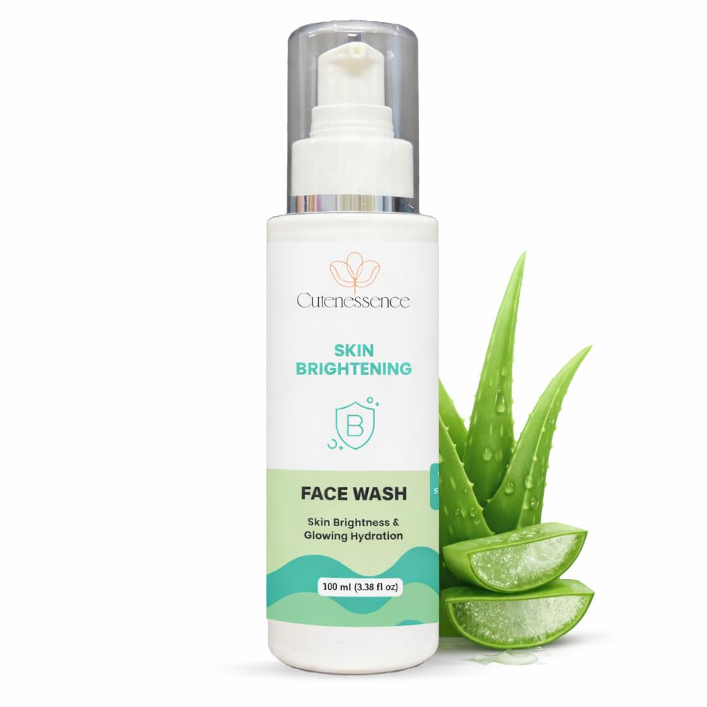 Cutenessence Face Wash For Skin Brightening | Daily Cleanser For Glowing Skin | Removes Oil, Dirt & Impurities | Hydrating Face 