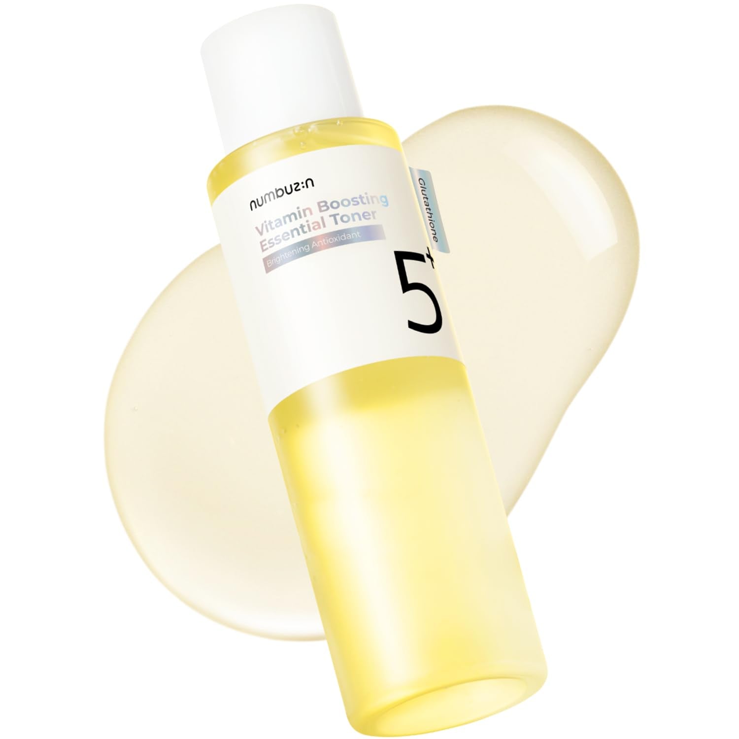 Numbuzin No.5+ Vitamin Boosting Essential Toner With Glutathione, Niacinamide | First Step Skincare Reduce Dark Spots, Improve D