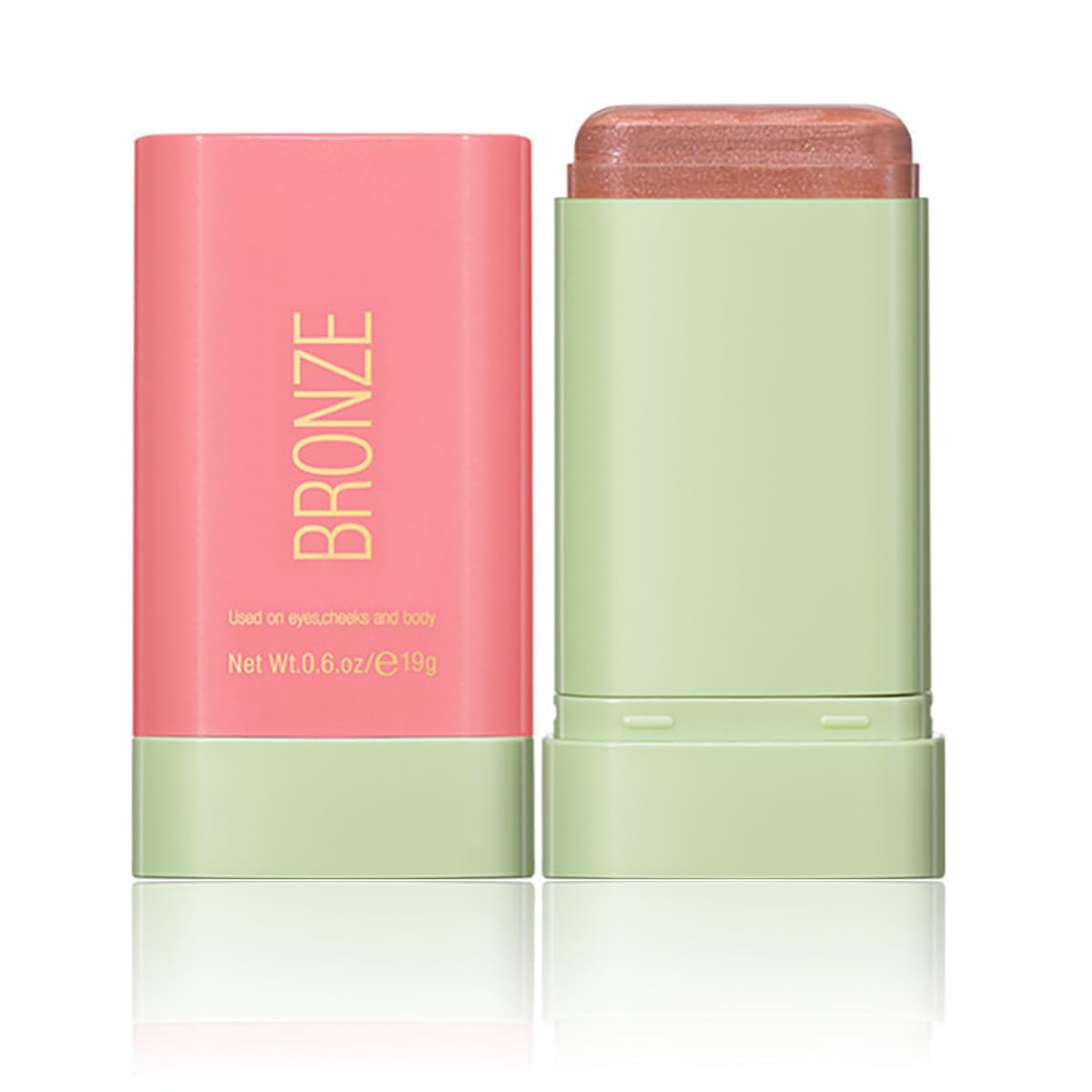 Tiejdhr Multi-Use Makeup Blush Stick, Beauty Tinted Solid Blush Stick,Facial Contouring Highlight & Brighten Face Stick, Waterpr