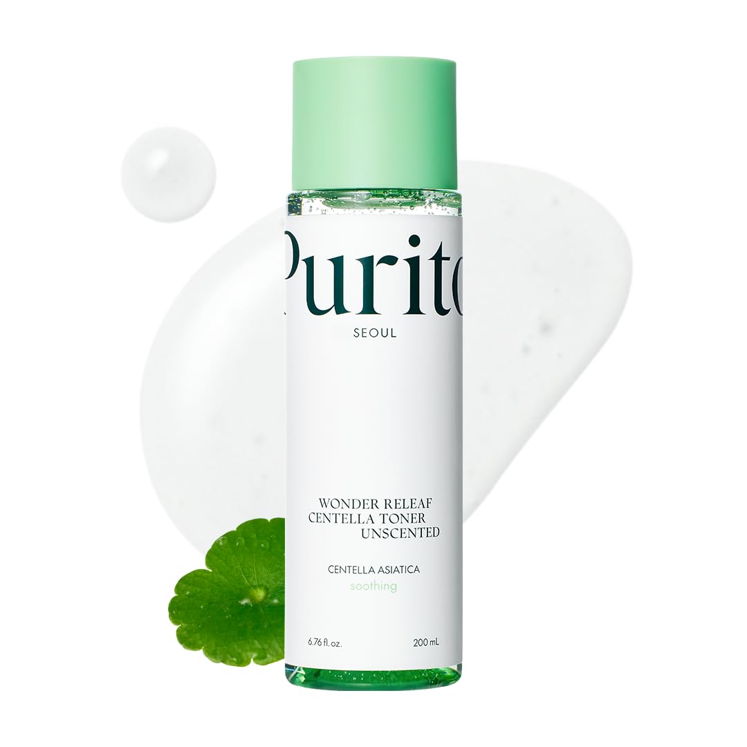 Purito Seoul Wonder Releaf Centella Toner Unscented Korean Centella, For Sensitive Skin, Soothing, Facial Toner For Face, K-Beau
