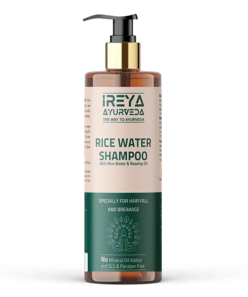 Rice Water Shampoo For Hair With Rosehip Oil 200Ml (6.76Oz) For Growth & Smooth Hair | Made With All Natural Ingredients No Mine