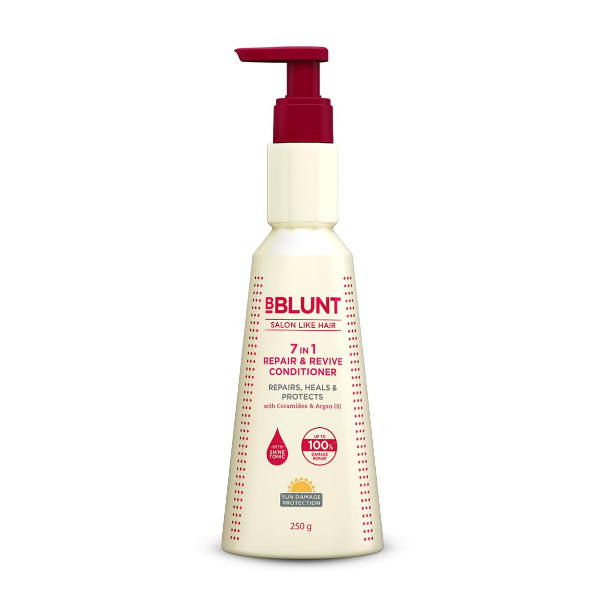 Bblunt 7 In 1 Repair & Revive Conditioner For Upto 100% Damage Repair  250 Grams | Addresses 7 Signs Of Hair Damage | Enriched 