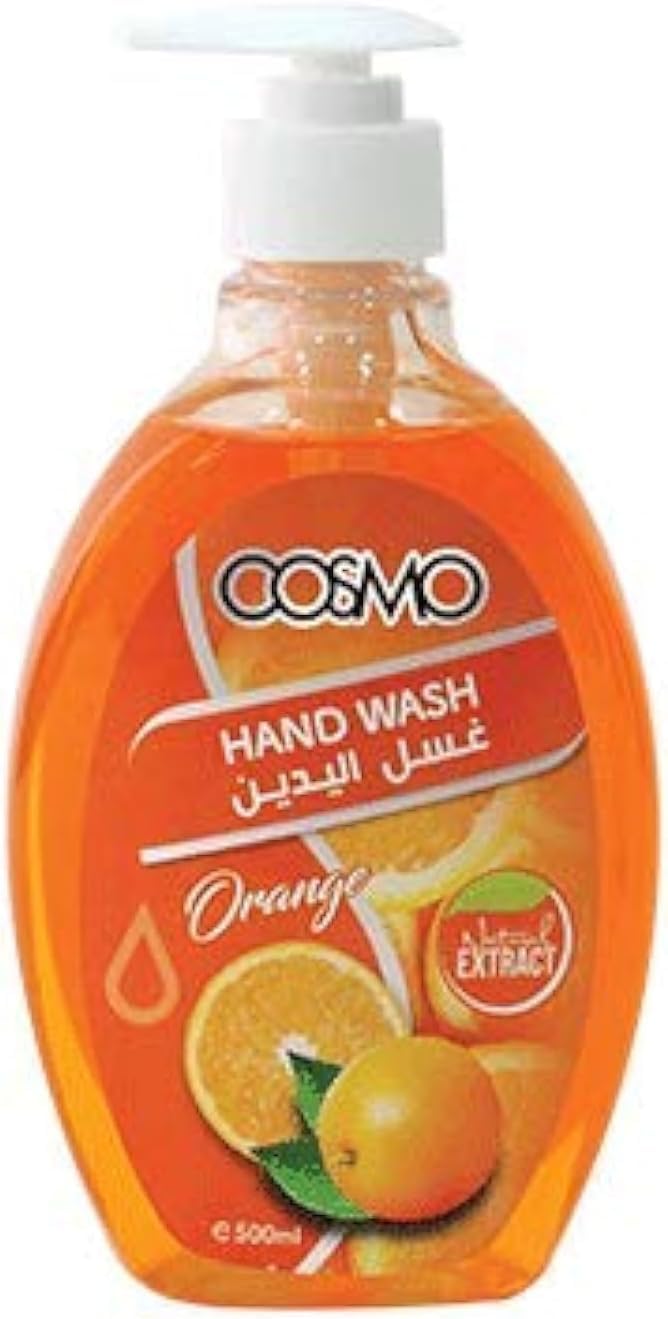 Cd Cosmo Designs Orange Hand Wash DeepCleansing, Hydrating Formula For Healthy Hands Elegant, Refreshing Lemon Fragrance  500M