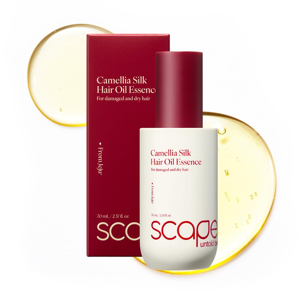 SCAPES UNTOLD BEAUTY Camellia Silk Oil Essence | LeaveIn Hair Serum for Dry Frizzy Damaged Hair | Lightweight, NonSticky Smoot
