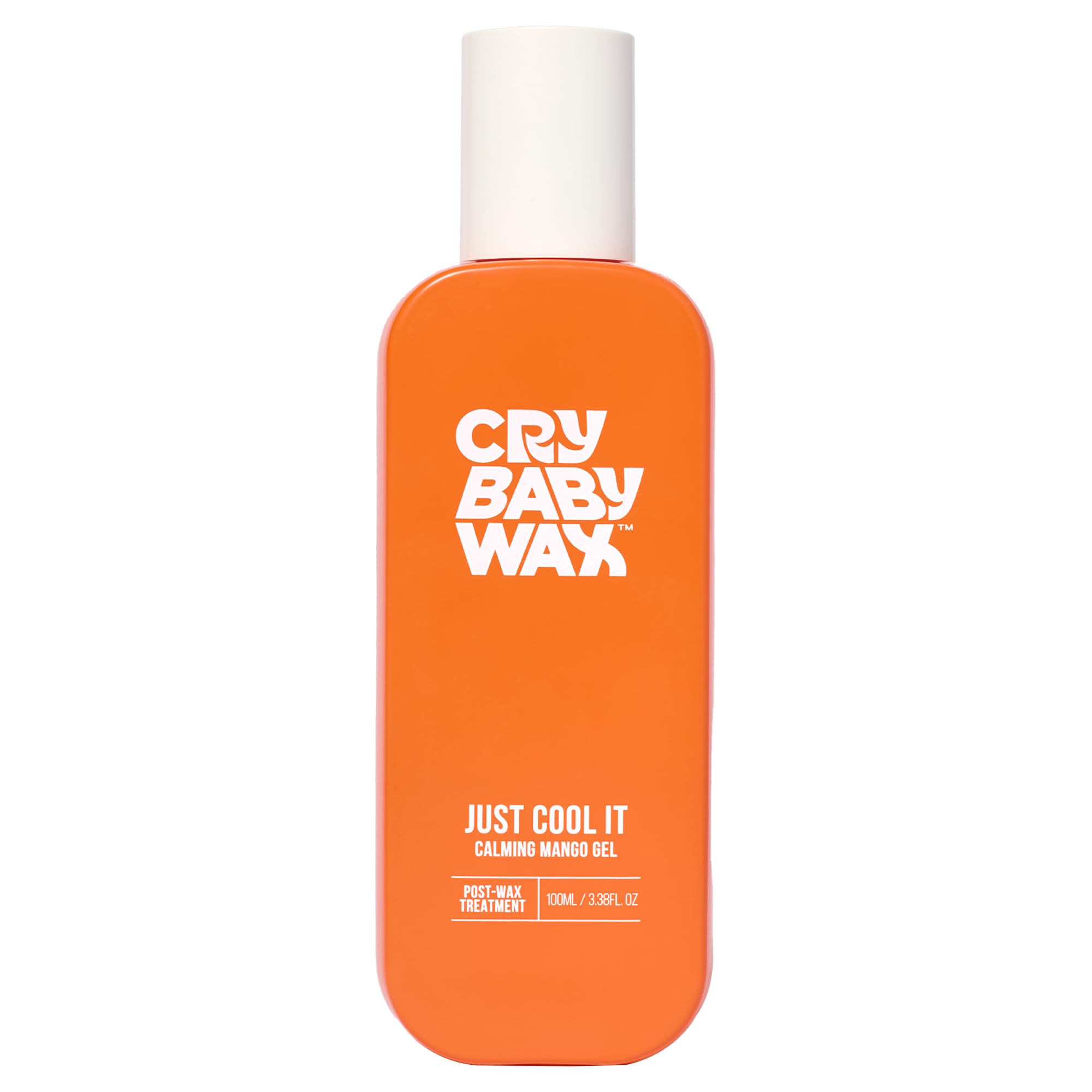Crybaby Wax Just Cool It Calming Mango Gel PostWax Treatment 3.38 fl oz | 93% Organic Mango Aloe Gel, Cooling Soothing After Wa