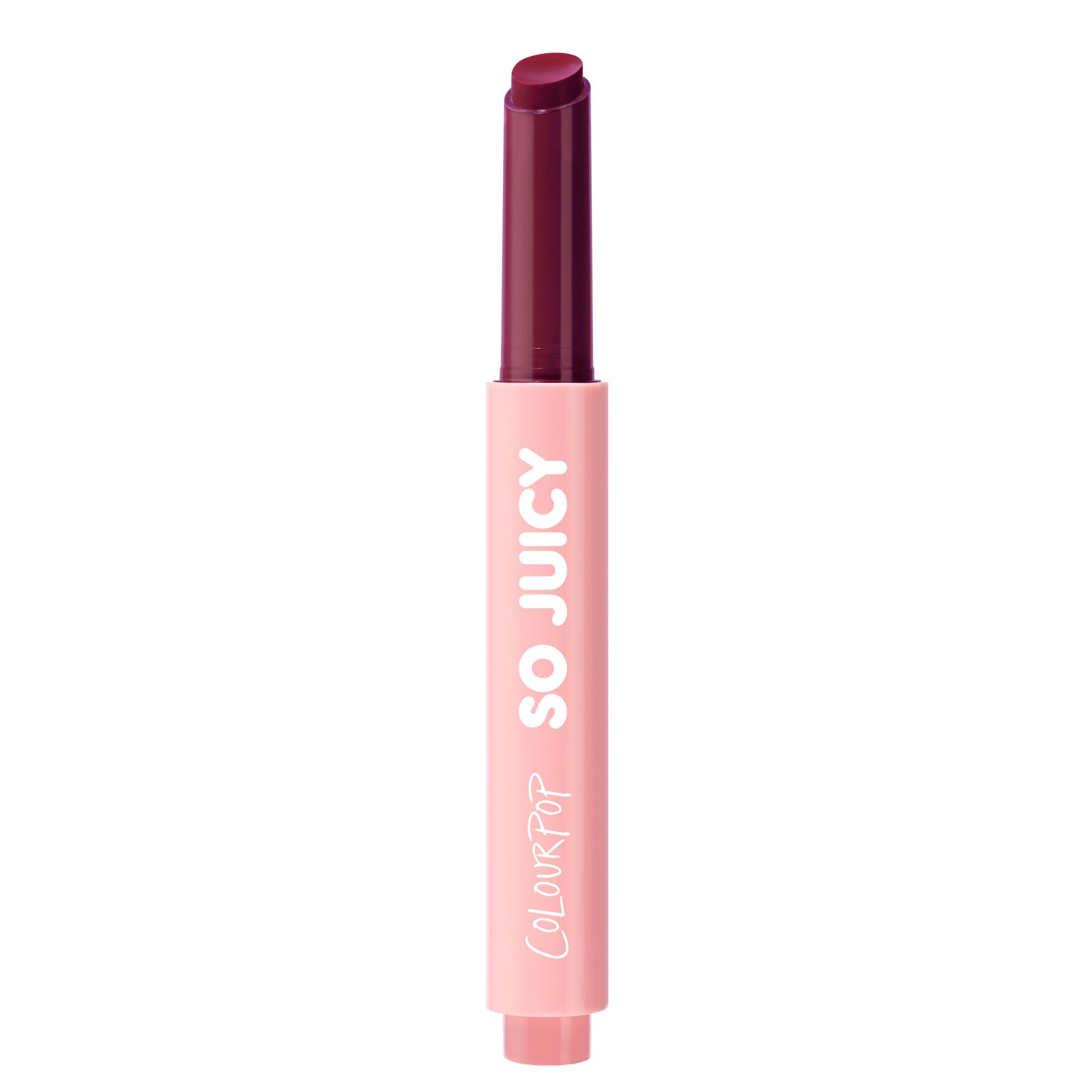 ColourPop So Juicy Plumping Lip Gloss Balm - Hydrating Lip Gloss & Balm Hybrid with Peptides - Non-Sticky Formula - Visibly Plum