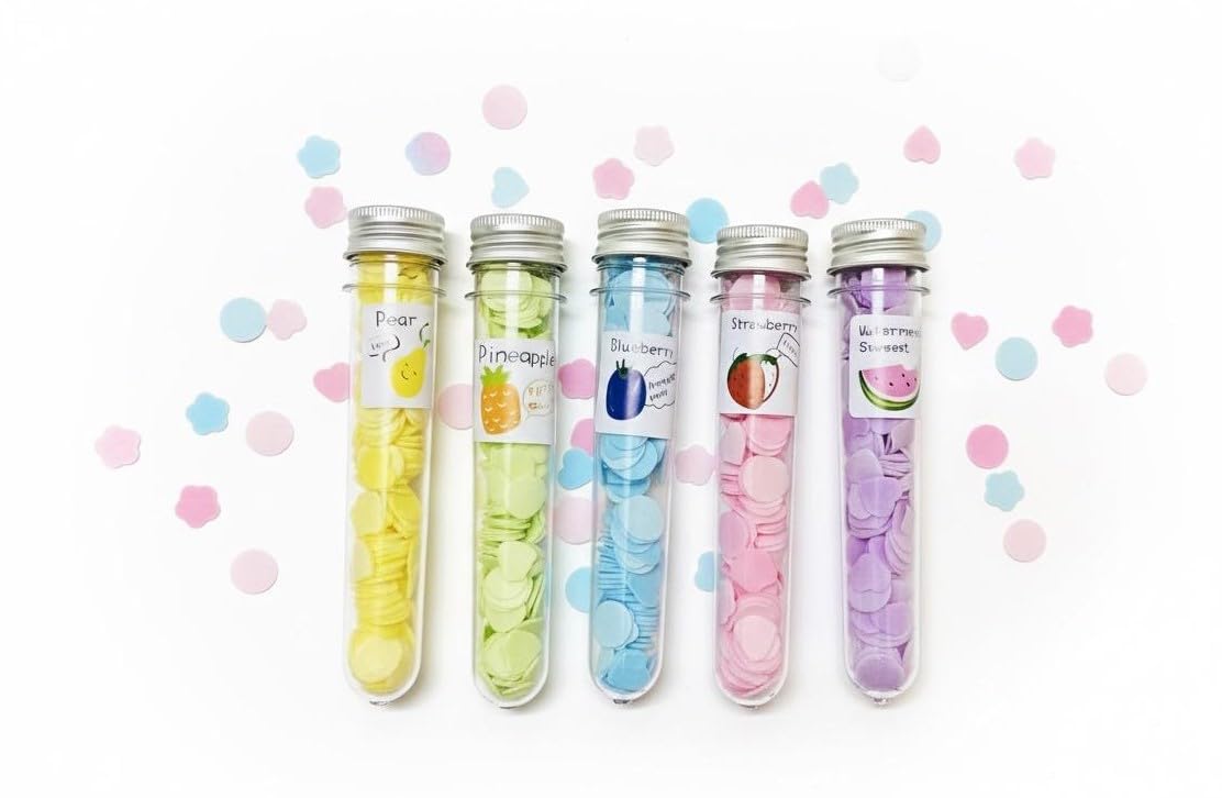 1Pc Travel Soft Paper Soap Flower Design Tube Shape Bottle (Assorted/Random Colour)  Portable Flower Design Paper Soap For Kids