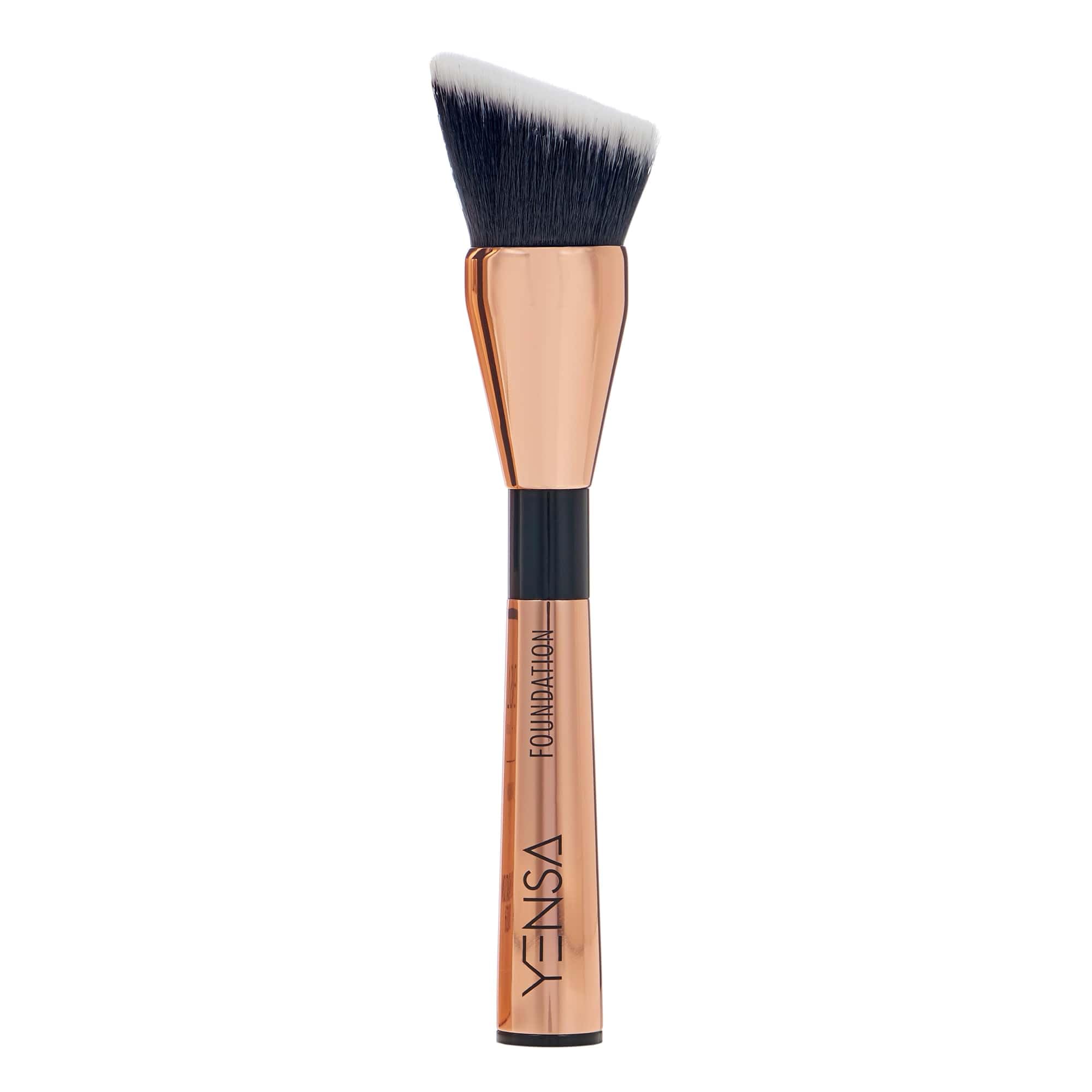 YENSA Skin On Skin Flawless Blending Makeup Foundation Brush - Angled Kabuki Blending Brush for Makeup - Leaves an Airbrushed Fi