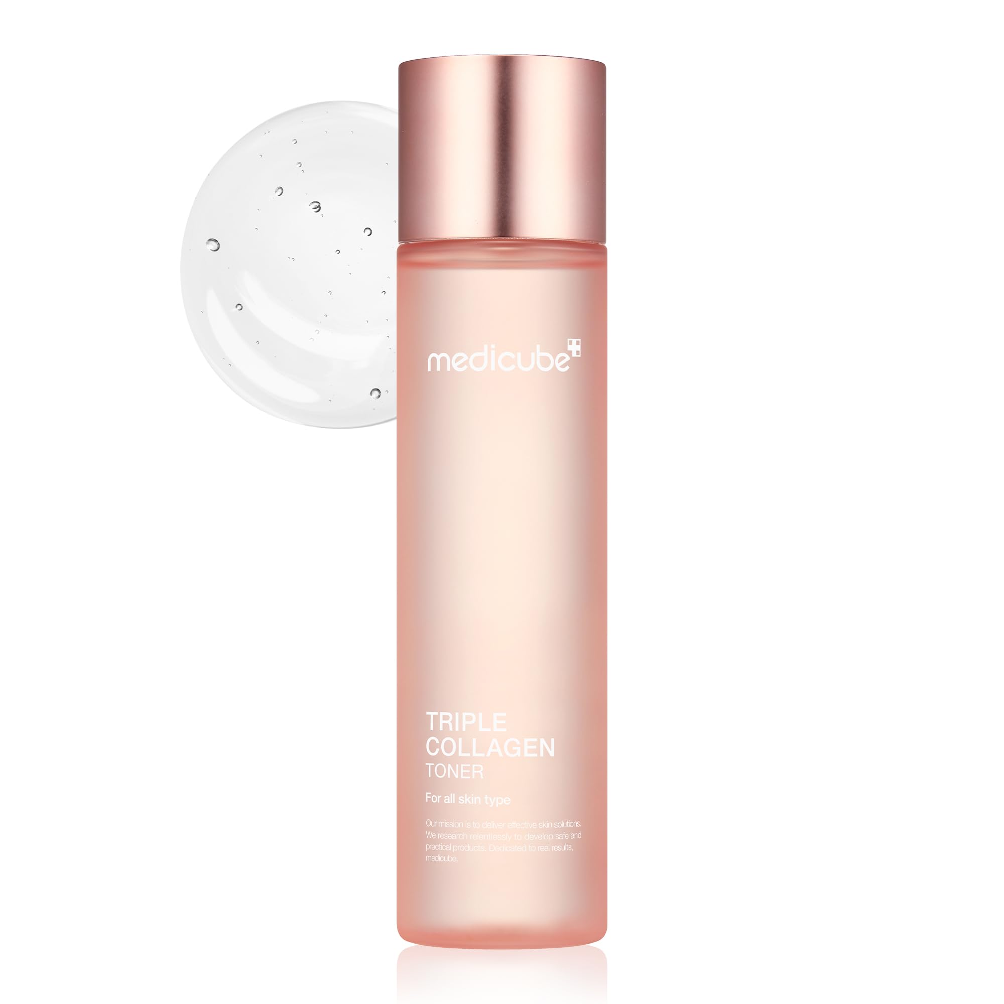 Medicube Triple Collagen Toner - Hydrolyzed, Atelo, & Soluble Collagen For Deep Hydration & Plump Skin - Fast-Absorbing Formula