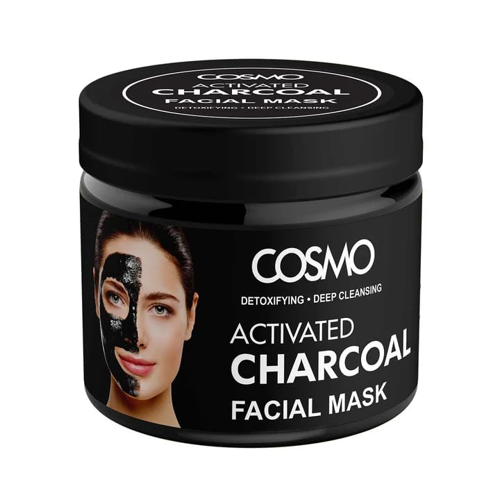 CD COSMO DESIGNS Activated Charcoal Facial Mask, Facial Care, For Unisex 200g/6.76 fl.oz, Reduce Fine Lines, Wrinkles & Blemishe
