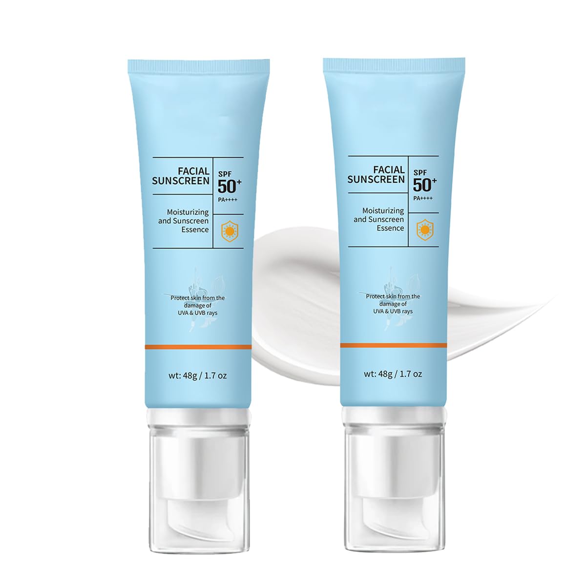 UltraLightweight AiryFit Sunscreen SPF50 PA++++  TravelSize Face & Body Sunscreen (Blue, 2pcs)