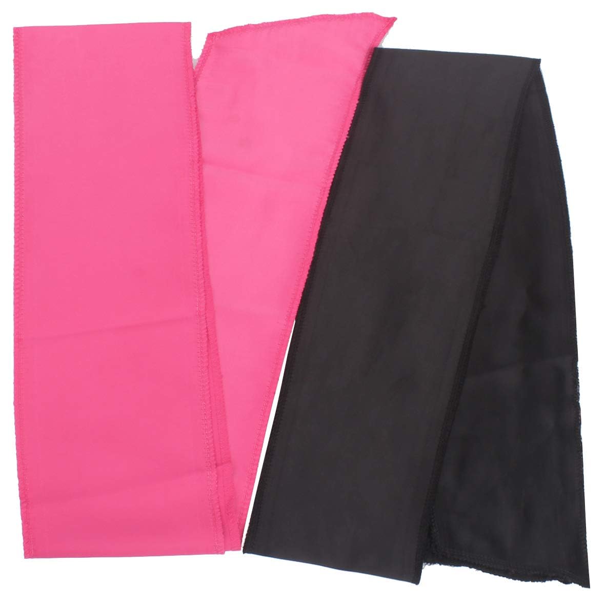 XTREND 2Pcs Edge Laying Scarf for Wigs Fashion Edge Scarf for Lace Front Wig 58 Inch Soft Women's Satin Headband for Makeup Non