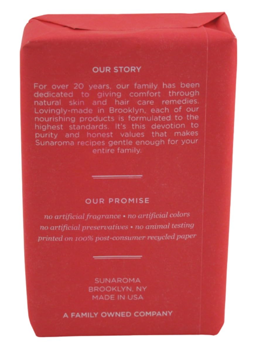 Sunaroma Bar Pepper Mint Oil Soap 8 Ounce (236ml) (3 Pack)