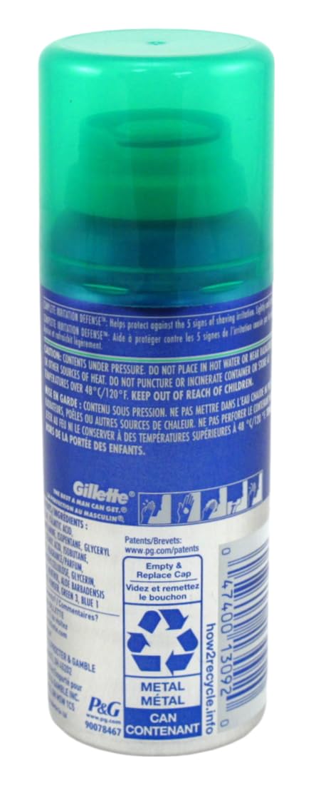 Gillette Series Shave Gel 2.5 Ounce (12 Pieces) Sensitive