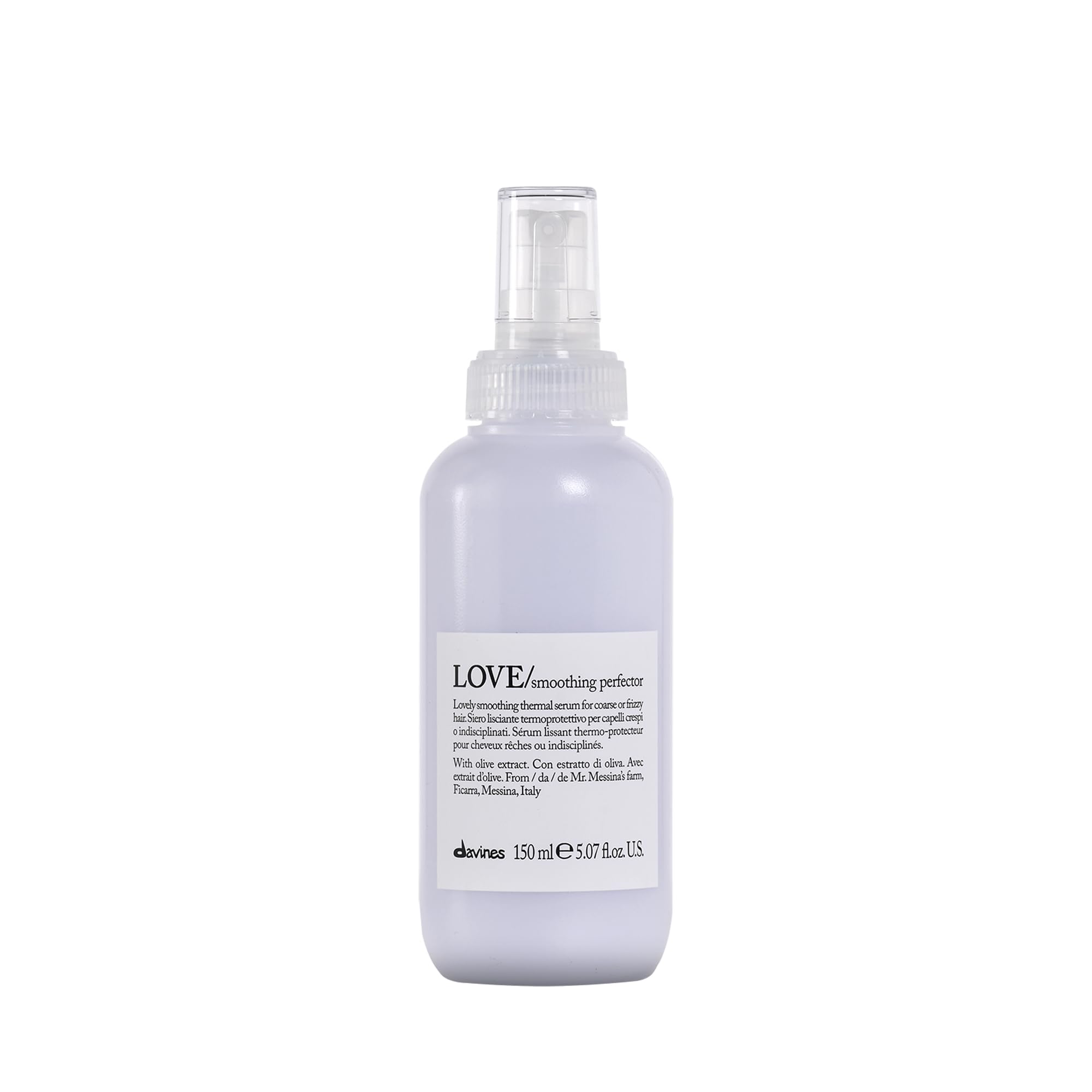 Davines LOVE Smoothing Perfector, Thermal Serum For Coarse Or Frizzy Hair, Tame And Nourish, 5.07 fl. oz.