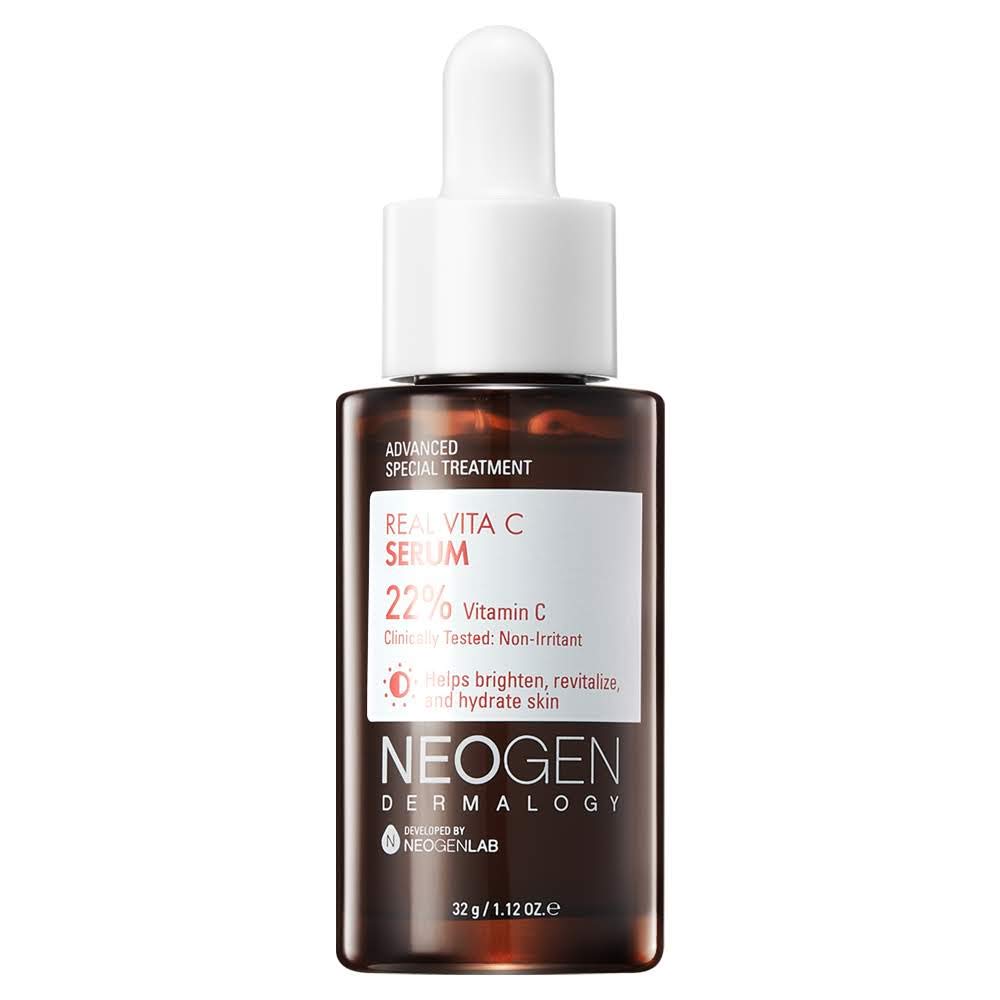 Dermalogy By Neogen Real Vita C Serum 1.12 Oz (32G) - Brightening, Hydrating Facial Serum With 22% Vitamin C (Pure Ascorbic Acid