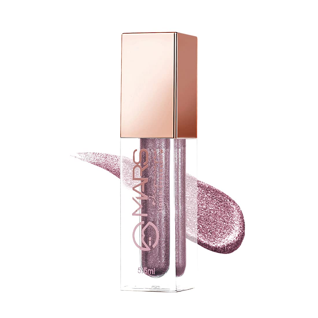 Mars Metallic Liquid Glitter Eyeshadow | Waterproof & Highly Pigmented | Smooth Glide Formula (5.5Ml) (04-Milky Way)