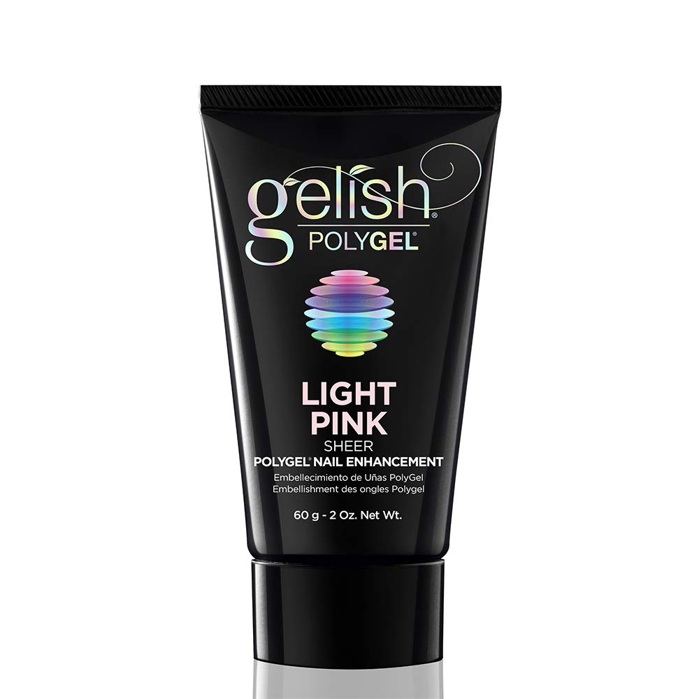 Gelish PolyGel Brand Nail Enhancement, Acrylic Nails, Nail Tips For Acrylic Nails, Acrylic Nail Tips, Light Pink, 2 oz